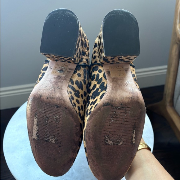 J Crew Sadie Calf hair leopard bootie 8.5 - Picture 6 of 7